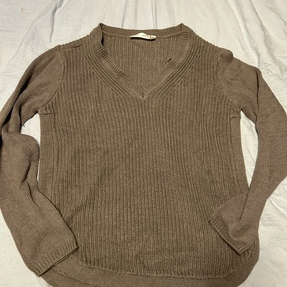 RD Style V-Neck Sweater - Taupe - Picture 1 of 3